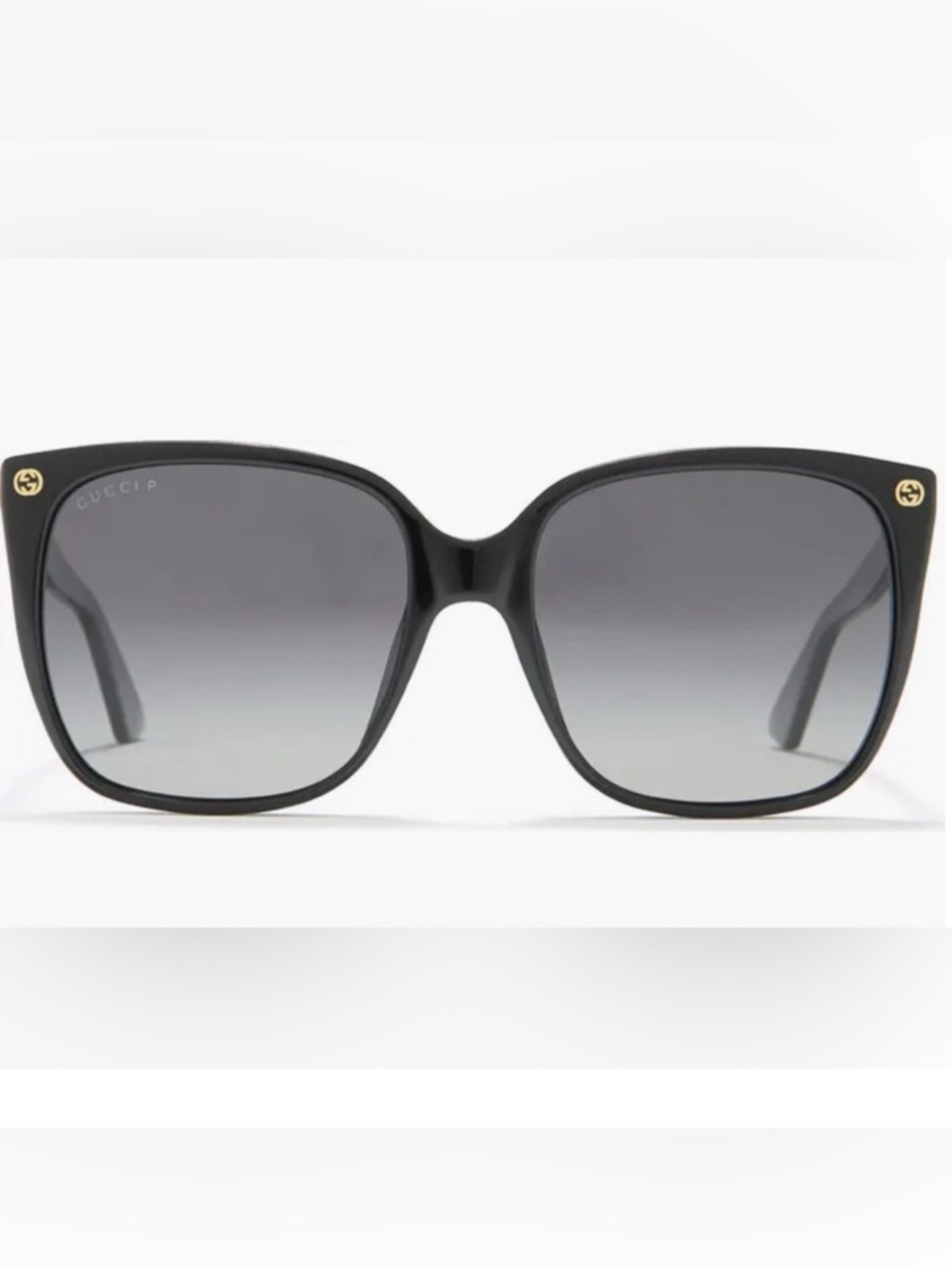 Gucci 57mm Black Cateye Sunglasses